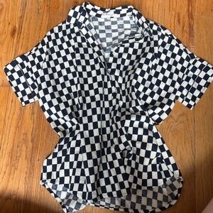 Madewell boxy checkered shirt